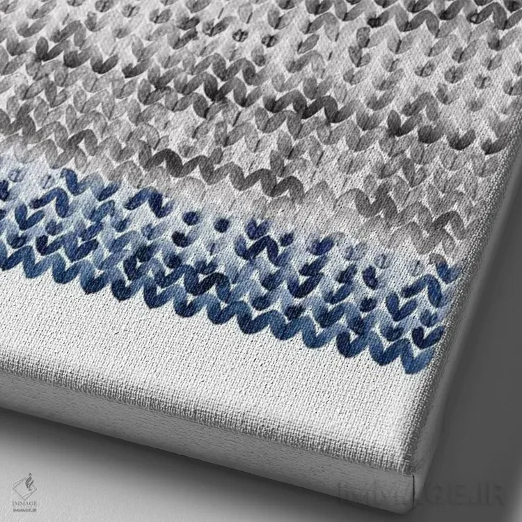 تابلو انتزاعی رنگ های غبار اثر لسیا بینکین - نمای نزدیک بافت بوم