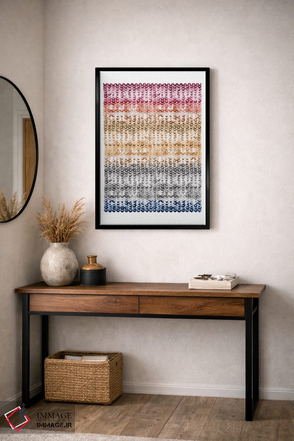 تابلو انتزاعی رنگ های غبار اثر لسیا بینکین - D3B