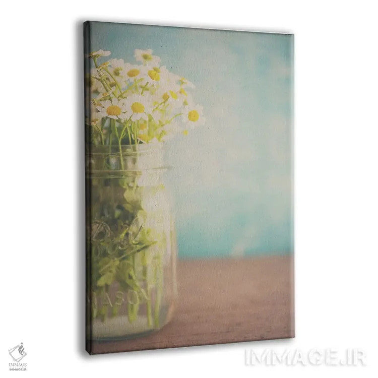 تابلو مدرن یک شیشه کوچک پر از آفتاب اثر لورا ایوانز - نمای پرسپکتیو محصول