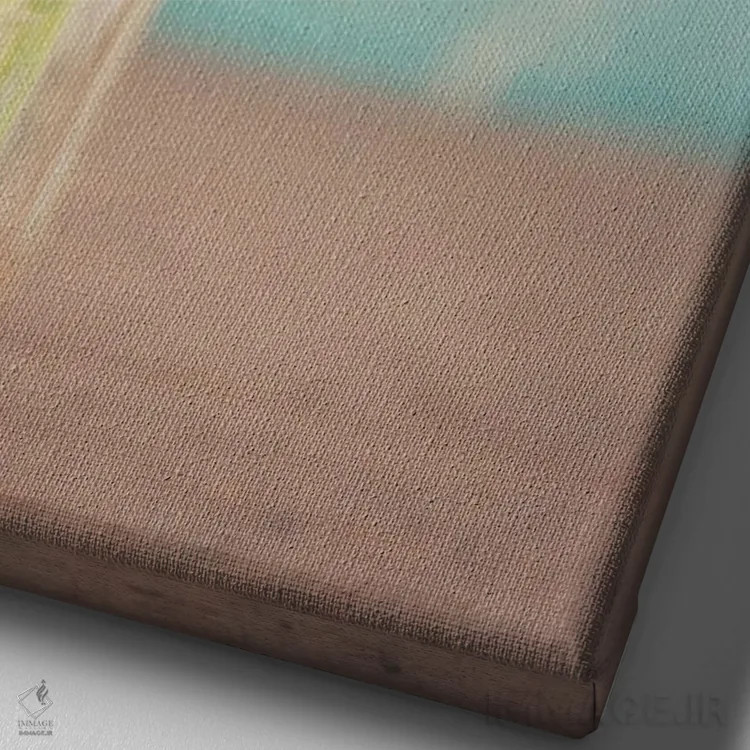 تابلو مدرن یک شیشه کوچک پر از آفتاب اثر لورا ایوانز - نمای نزدیک بافت بوم