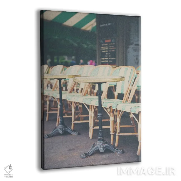 تابلو دکوراتیو میز و صندلی ها اثر لورا ایوانز - نمای پرسپکتیو محصول