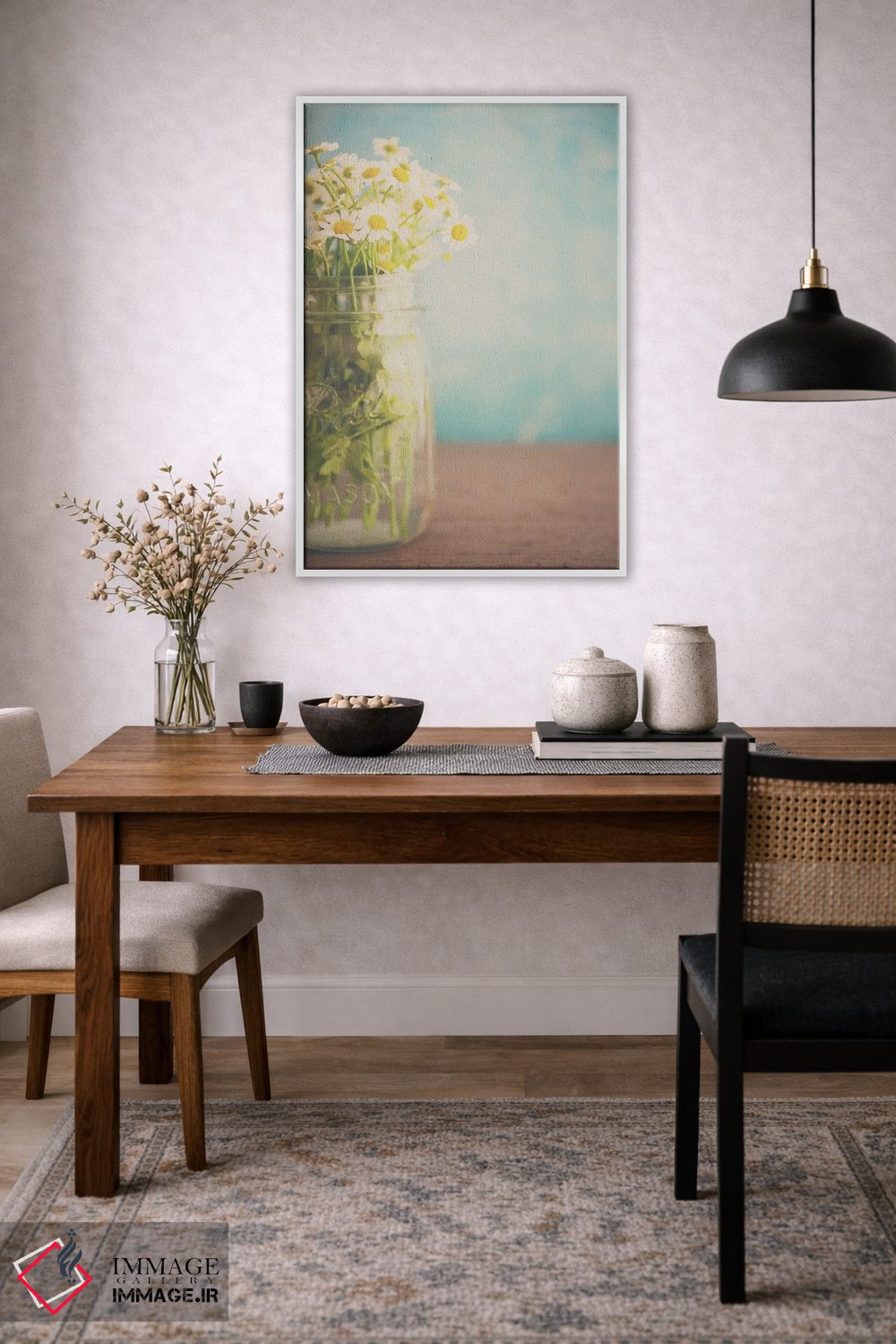 تابلو مدرن یک شیشه کوچک پر از آفتاب اثر لورا ایوانز - D1W