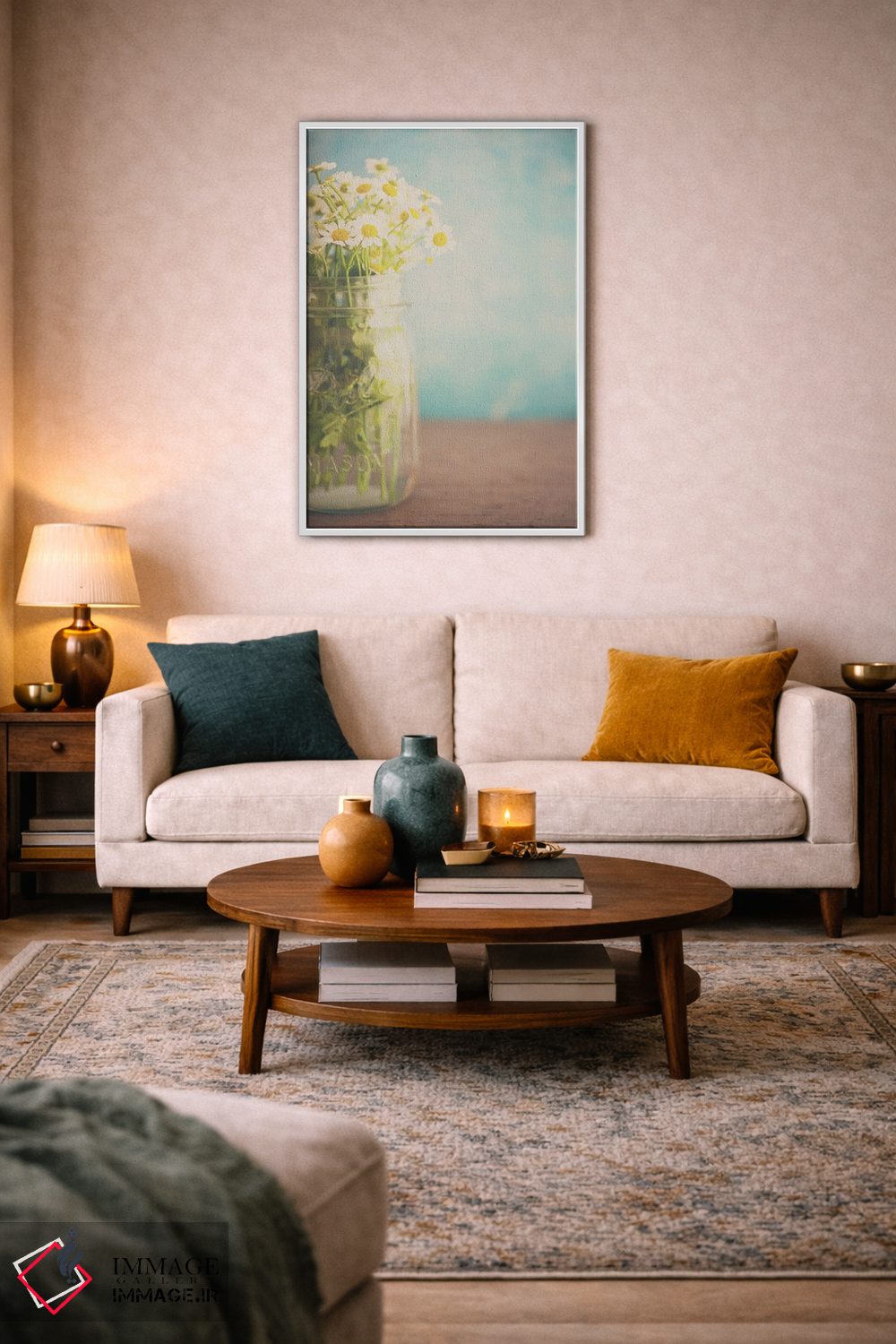 تابلو مدرن یک شیشه کوچک پر از آفتاب اثر لورا ایوانز - D2W