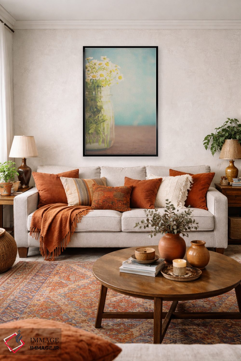 تابلو مدرن یک شیشه کوچک پر از آفتاب اثر لورا ایوانز - D4B