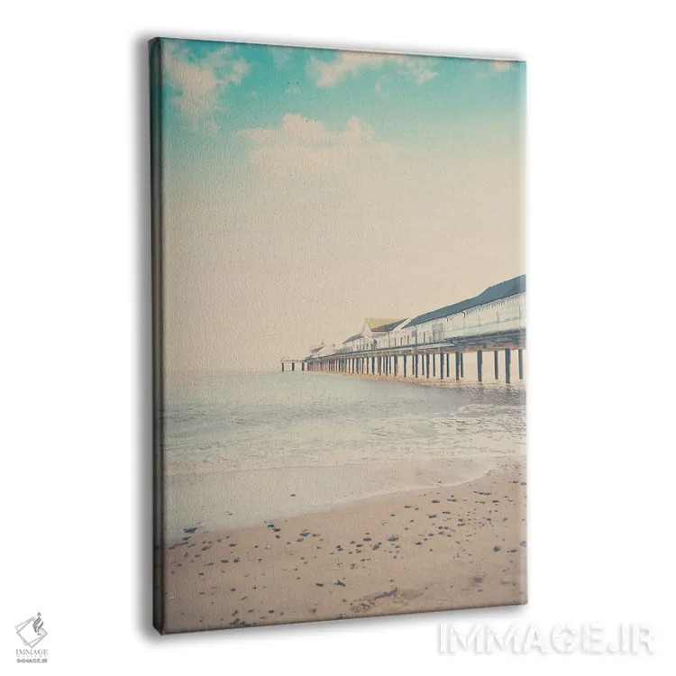 تابلو دکوراتیو اسکله ساوت ولد اثر لورا ایوانز - نمای پرسپکتیو محصول