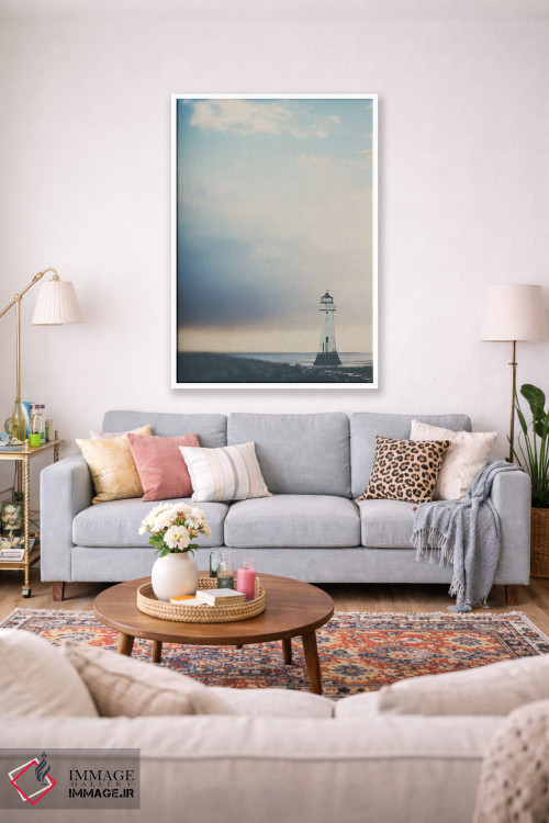 تابلو دکوراتیو چراغ ها تو را به خانه راهنمایی می کنند اثر لورا ایوانز - D1W