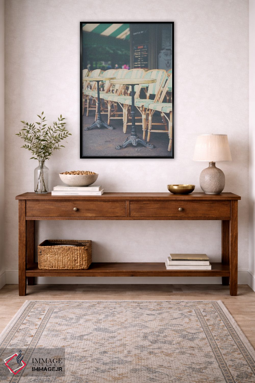 تابلو دکوراتیو میز و صندلی ها اثر لورا ایوانز - D5B