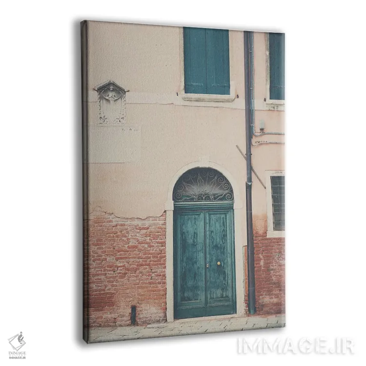 تابلو دکوراتیو دری سبز در ونیز اثر لورا ایوانز - نمای پرسپکتیو محصول