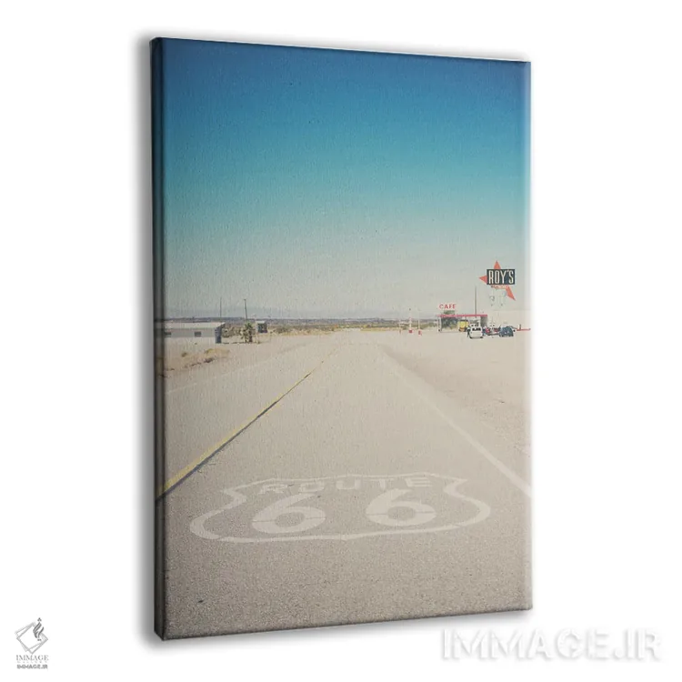 تابلو دکوراتیو جاده ۶۶ کالیفرنیا اثر لورا ایوانز - نمای پرسپکتیو محصول