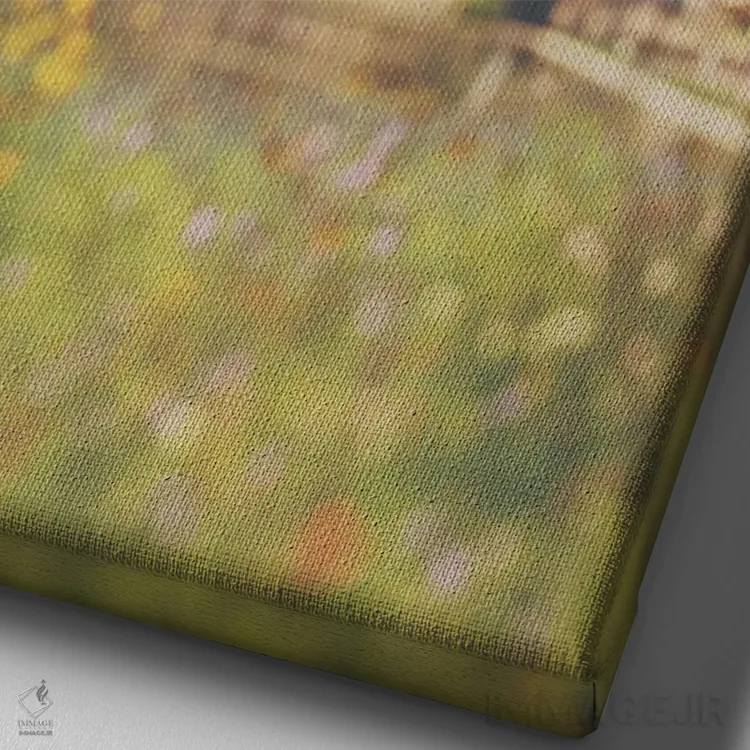 تابلو دکوراتیو همه خمیدگی ها اثر لورا ایوانز - نمای نزدیک بافت بوم