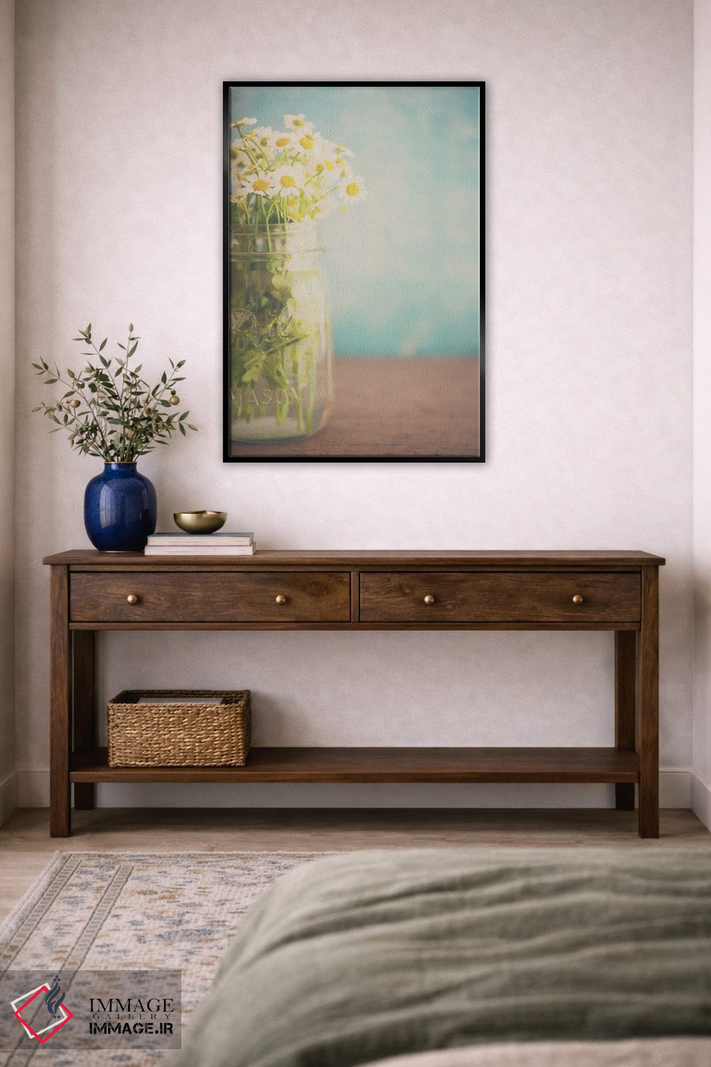 تابلو مدرن یک شیشه کوچک پر از آفتاب اثر لورا ایوانز - D6B