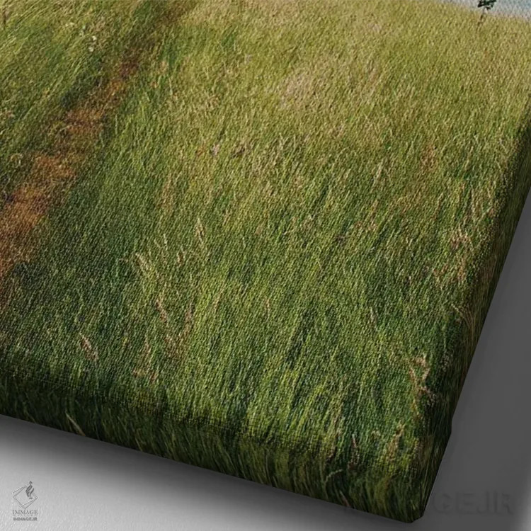 تابلو مدرن تنهایی اثر لورا ایوانز - نمای نزدیک بافت بوم