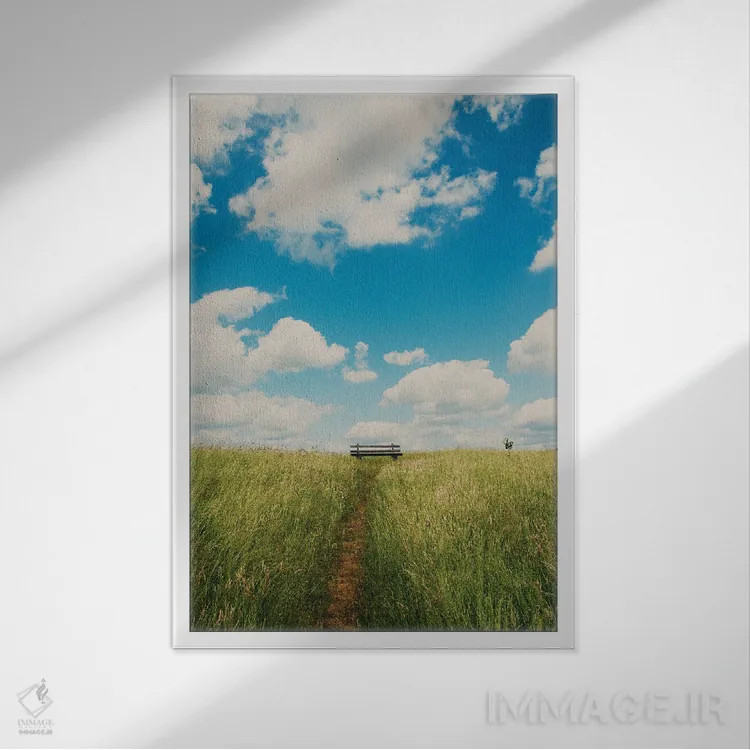 تابلو مدرن تنهایی اثر لورا ایوانز - نمای قابدار سفید