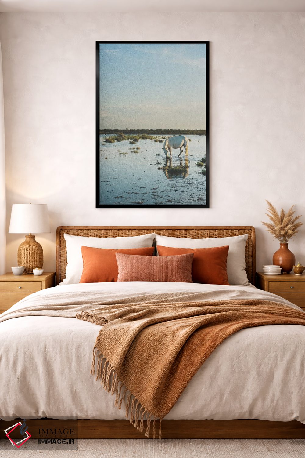 تابلو دکوراتیو اسب های کامارگ XXI اثر لورا ایوانز - D5B