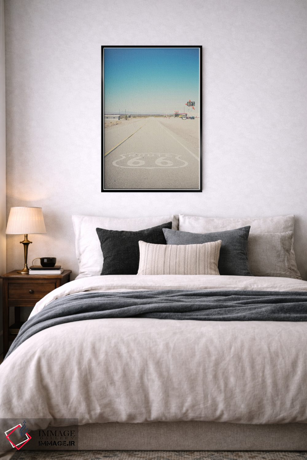 تابلو دکوراتیو جاده ۶۶ کالیفرنیا اثر لورا ایوانز - D6B