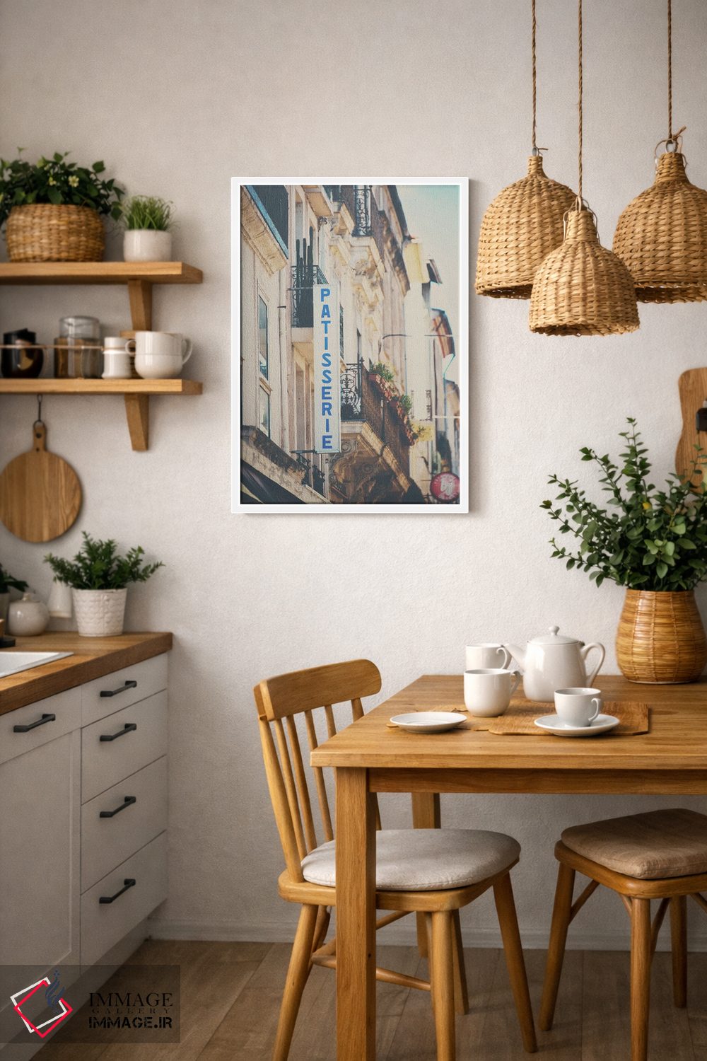 تابلو دکوراتیو شیرینی فروشی فرانسوی اثر لورا ایوانز - D4W