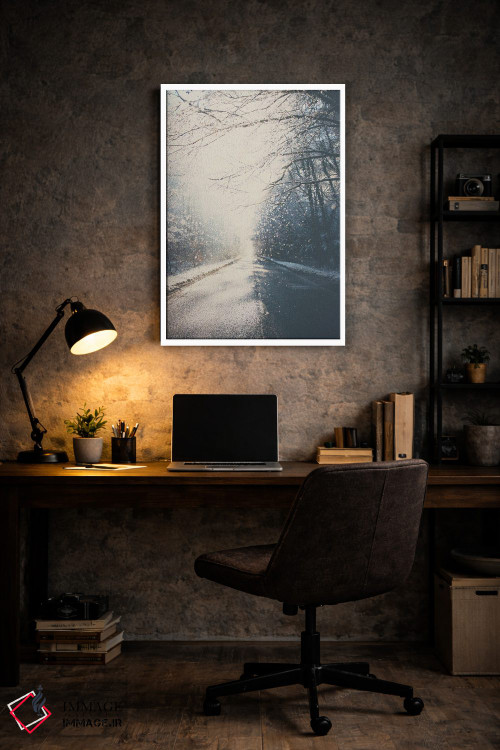 تابلو دکوراتیو رانندگی به سوی خانه برای کریسمس اثر لورا ایوانز - D6W