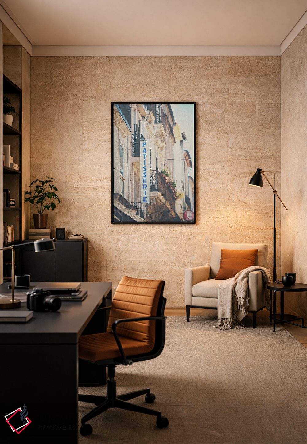 تابلو دکوراتیو شیرینی فروشی فرانسوی اثر لورا ایوانز - D6B