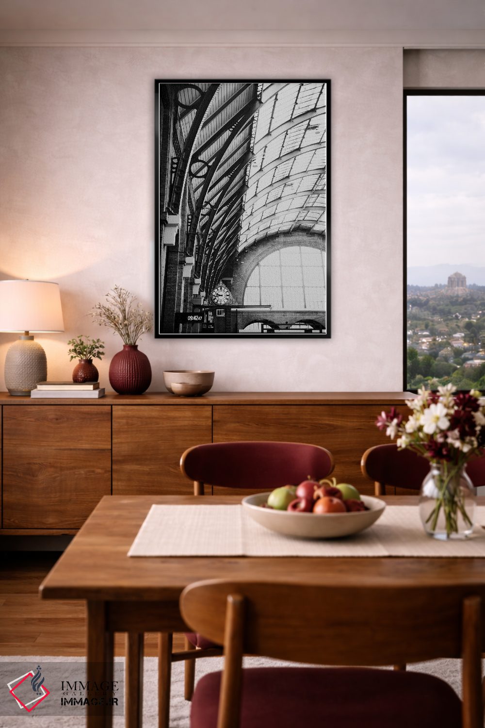 تابلو مدرن ایستگاه کینگز کراس اثر لورا ایوانز - D5B