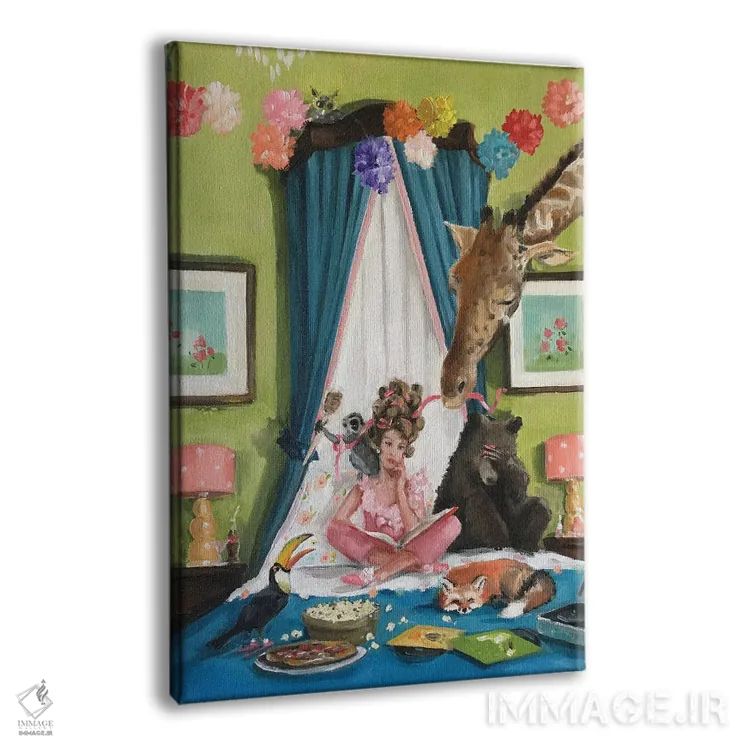 تابلو دکوراتیو مهمانی خواب اثر لیزا فینچ - نمای پرسپکتیو محصول