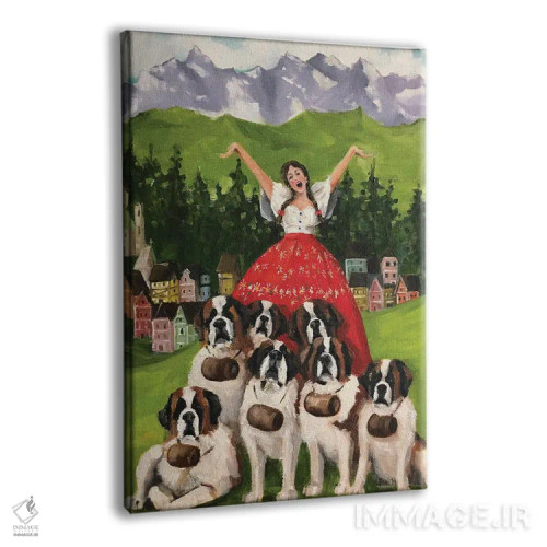 تابلو دکوراتیو خواننده سالزبورگ اثر لیزا فینچ - نمای پرسپکتیو محصول