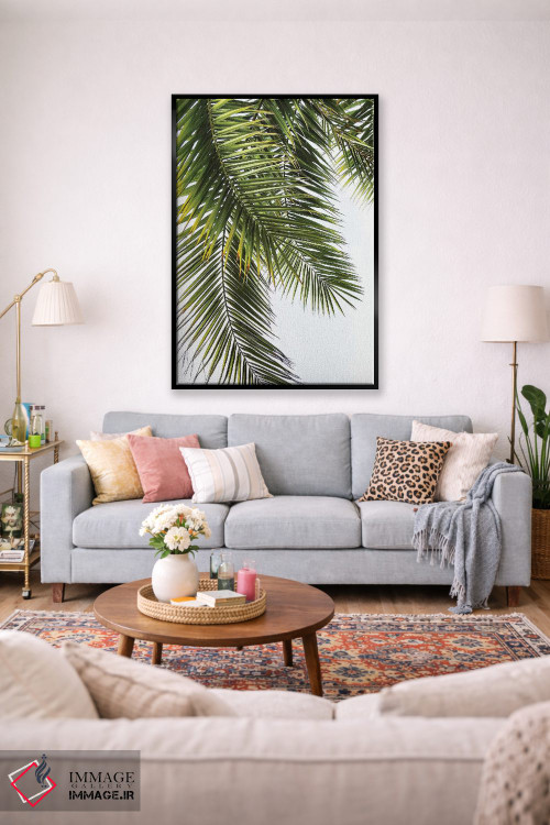 تابلو دکوراتیو برگ های نخل اثر لکسی گر ایر - D1B