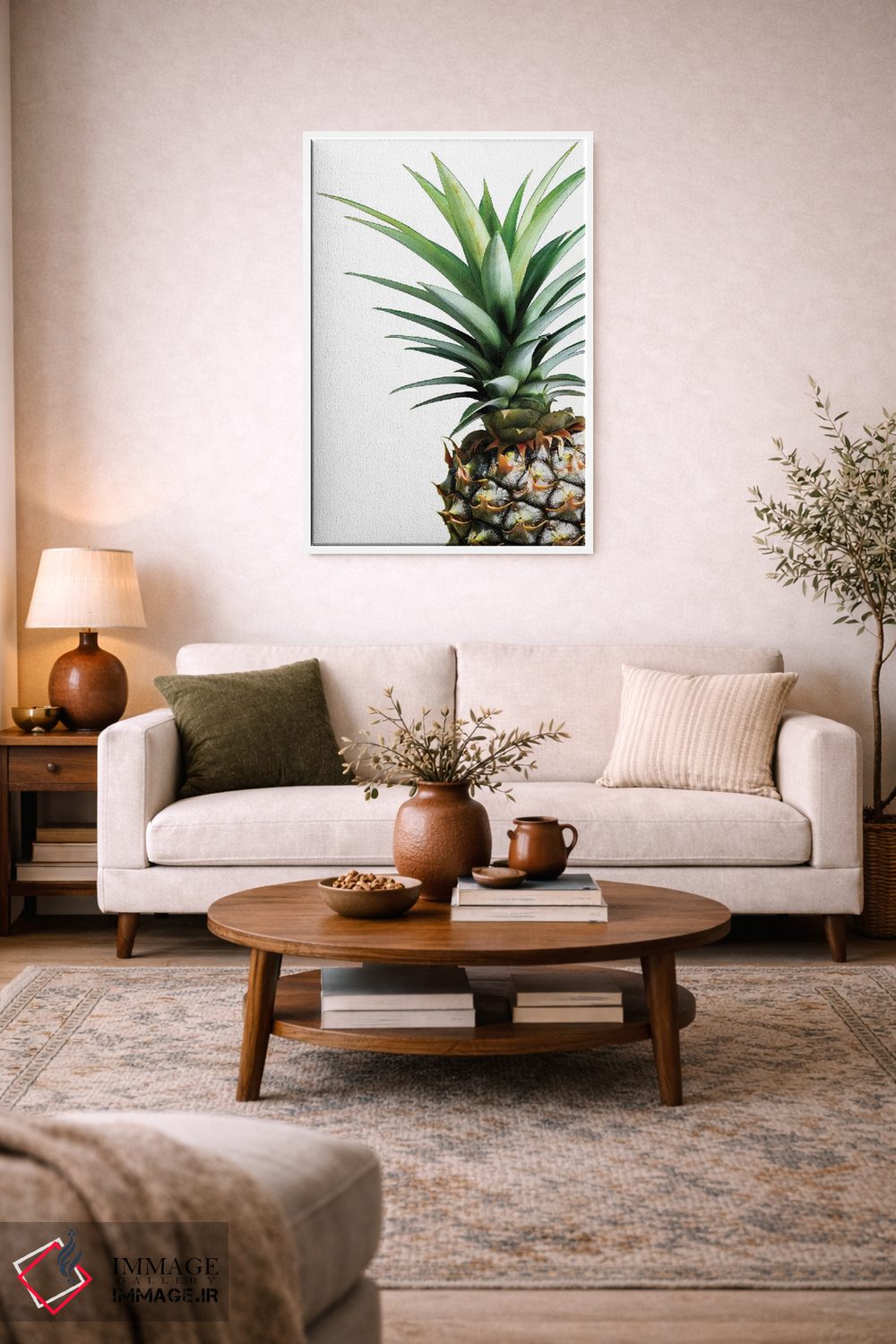 تابلو مینیمال آناناس اثر لکسی گر ایر - D4W