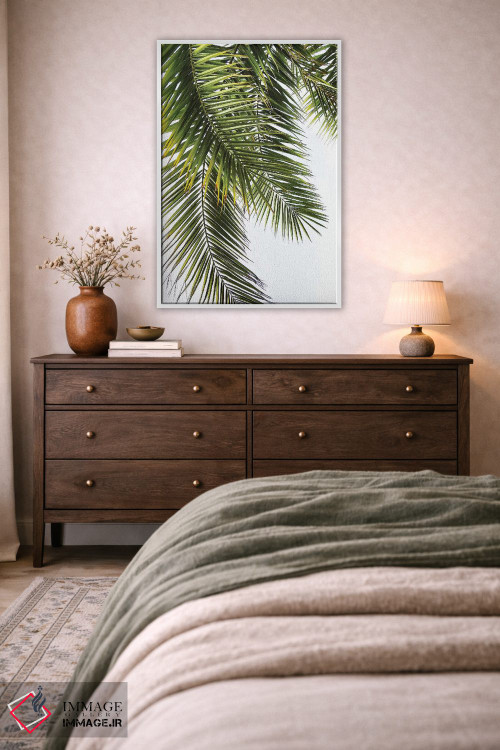 تابلو دکوراتیو برگ های نخل اثر لکسی گر ایر - D3W