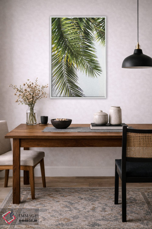 تابلو دکوراتیو برگ های نخل اثر لکسی گر ایر - D2W