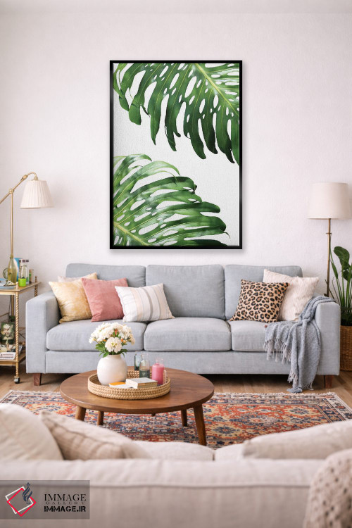 تابلو دکوراتیو فیلودندرون دوتایی اثر لکسی گر ایر - D1B