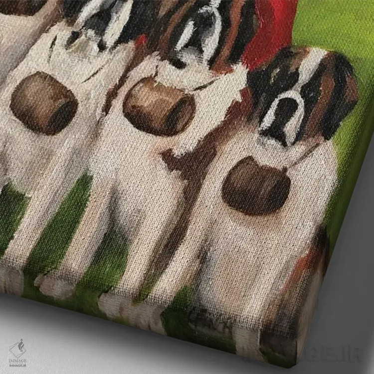 تابلو دکوراتیو خواننده سالزبورگ اثر لیزا فینچ - نمای نزدیک بافت بوم