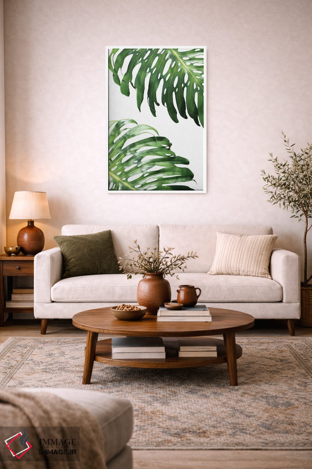 تابلو دکوراتیو فیلودندرون دوتایی اثر لکسی گر ایر - D3W