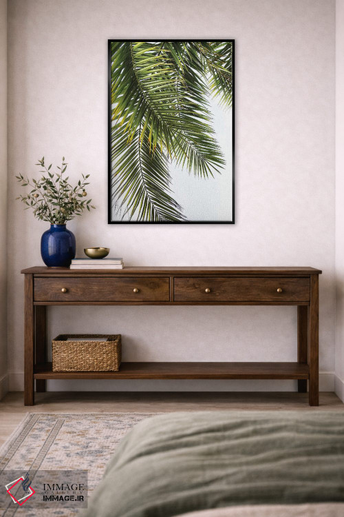 تابلو دکوراتیو برگ های نخل اثر لکسی گر ایر - D6B
