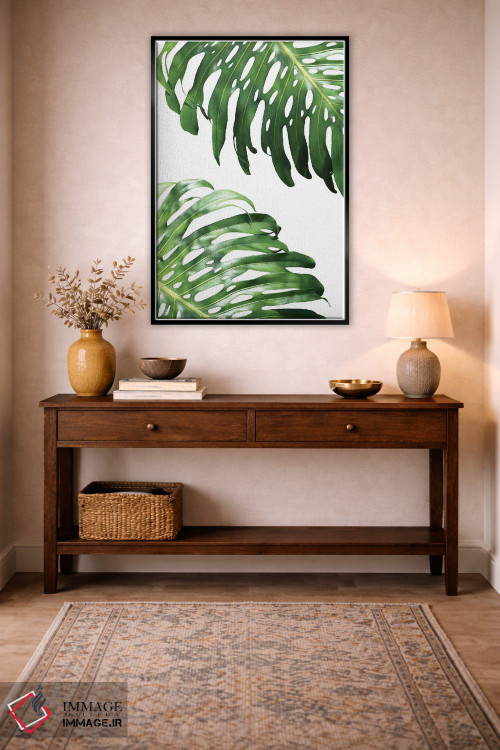 تابلو دکوراتیو فیلودندرون دوتایی اثر لکسی گر ایر - D4B