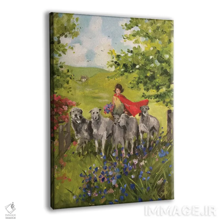 تابلو دکوراتیو گردشگران بعدازظهر اثر لیزا فینچ - نمای پرسپکتیو محصول