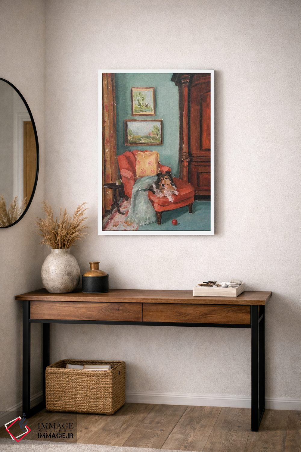 تابلو دکوراتیو توپ قرمز اثر لیزا فینچ - D3W