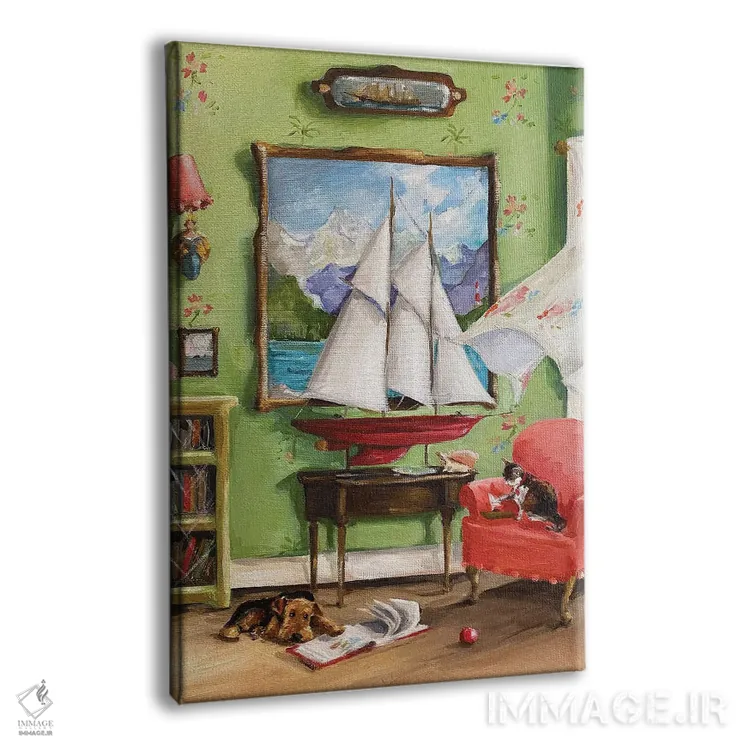 تابلو دکوراتیو داستان های دریا اثر لیزا فینچ - نمای پرسپکتیو محصول