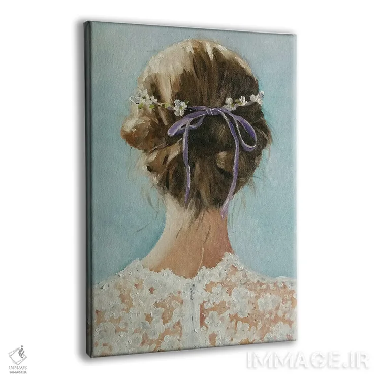 تابلو دکوراتیو دختر اسطوخودوس اثر لیزا فینچ - نمای پرسپکتیو محصول