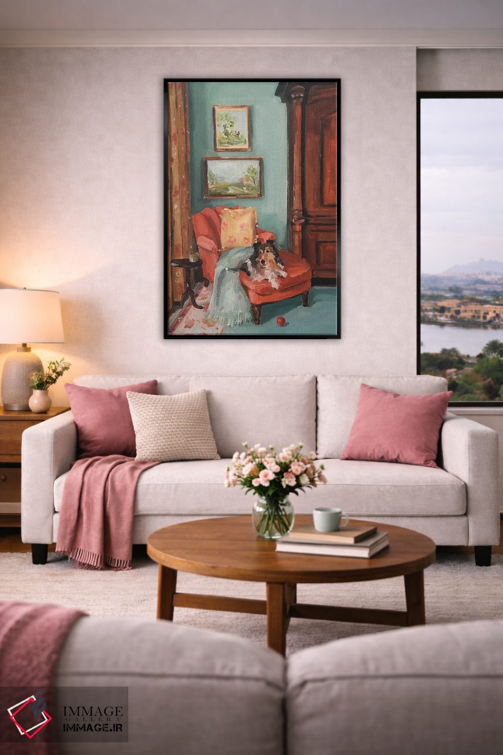 تابلو دکوراتیو توپ قرمز اثر لیزا فینچ - D4B