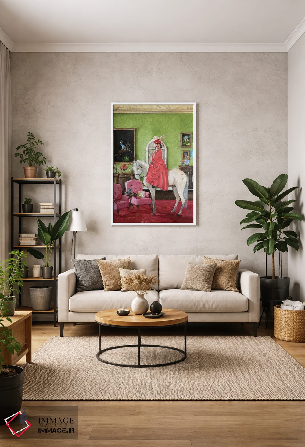 تابلو دکوراتیو سرگردانی خیال انگیز ویلهلمینا وایکلدان اثر لیزا فینچ - D1W