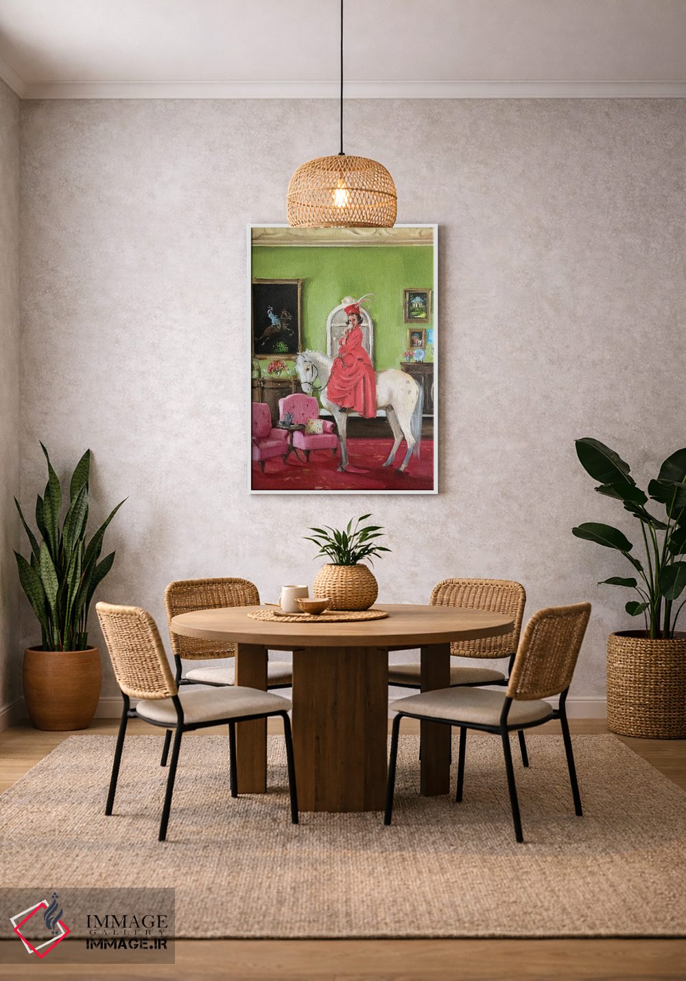 تابلو دکوراتیو سرگردانی خیال انگیز ویلهلمینا وایکلدان اثر لیزا فینچ - D2W