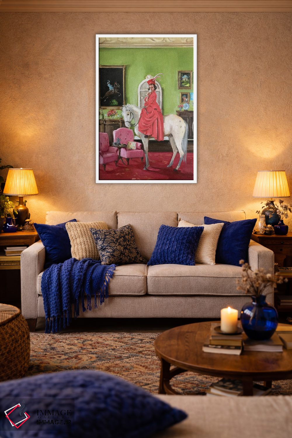 تابلو دکوراتیو سرگردانی خیال انگیز ویلهلمینا وایکلدان اثر لیزا فینچ - D3W