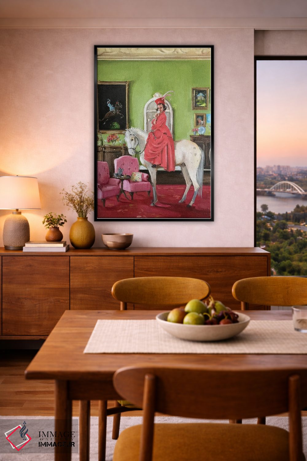 تابلو دکوراتیو سرگردانی خیال انگیز ویلهلمینا وایکلدان اثر لیزا فینچ - D6B