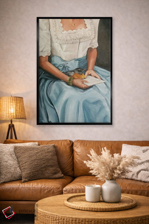 تابلو دکوراتیو آواز سینه سرخ اثر لیزا فینچ - D4B