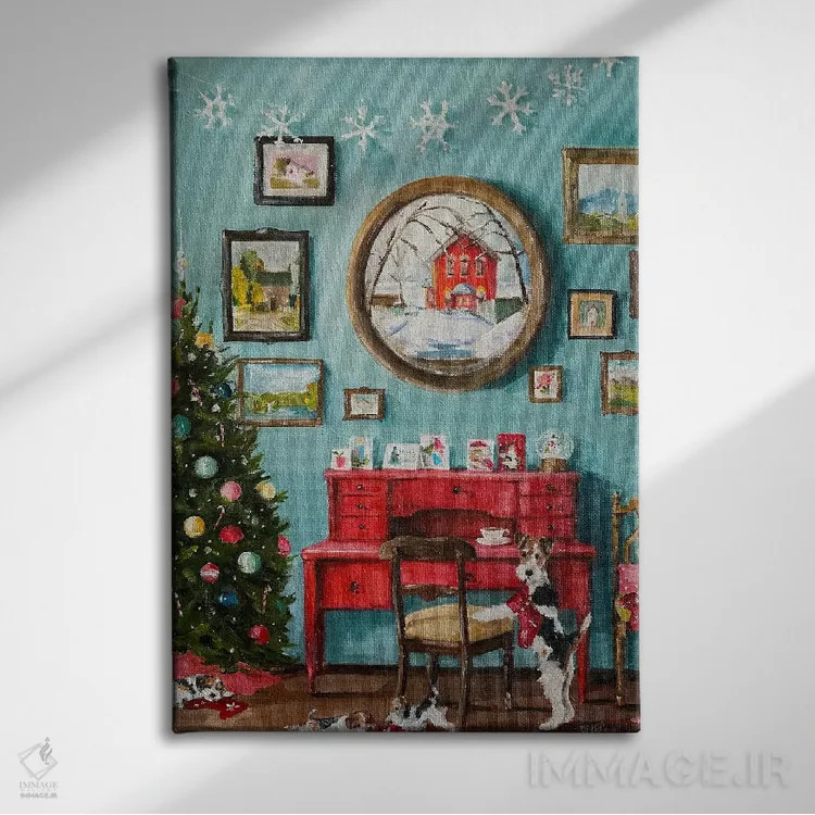 تابلو دکوراتیو پرکننده های جوراب اثر لیزا فینچ - نمای روبهرو روی دیوار