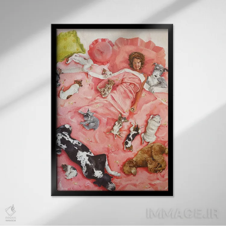 تابلو دکوراتیو قهوه صبحگاهی اثر لیزا فینچ - نمای قابدار مشکی