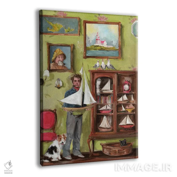 تابلو دکوراتیو نگهبان فانوس دریایی اثر لیزا فینچ - نمای پرسپکتیو محصول