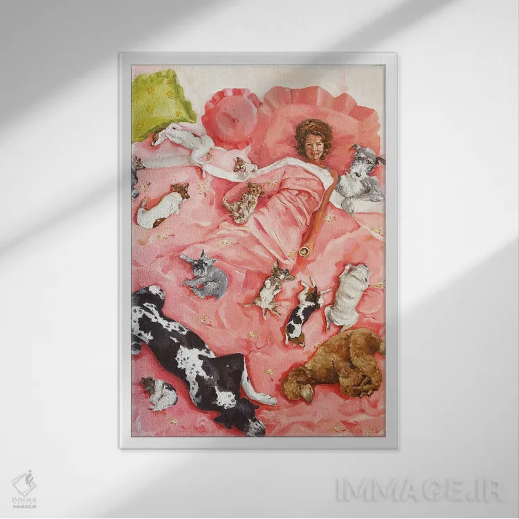 تابلو دکوراتیو قهوه صبحگاهی اثر لیزا فینچ - نمای قابدار سفید