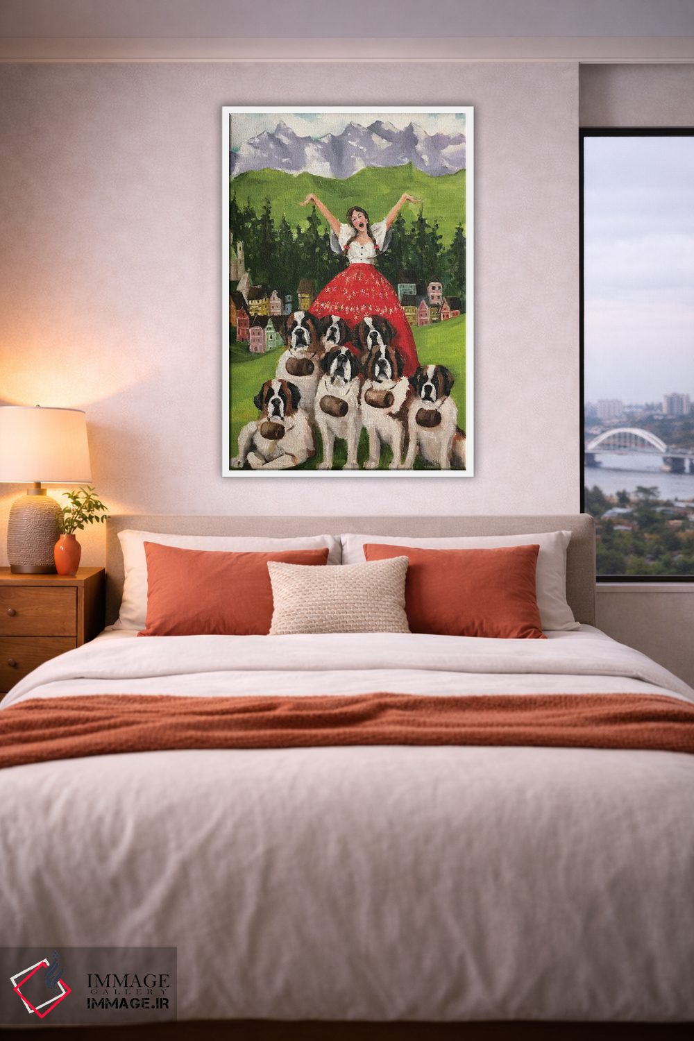 تابلو دکوراتیو خواننده سالزبورگ اثر لیزا فینچ - D3W