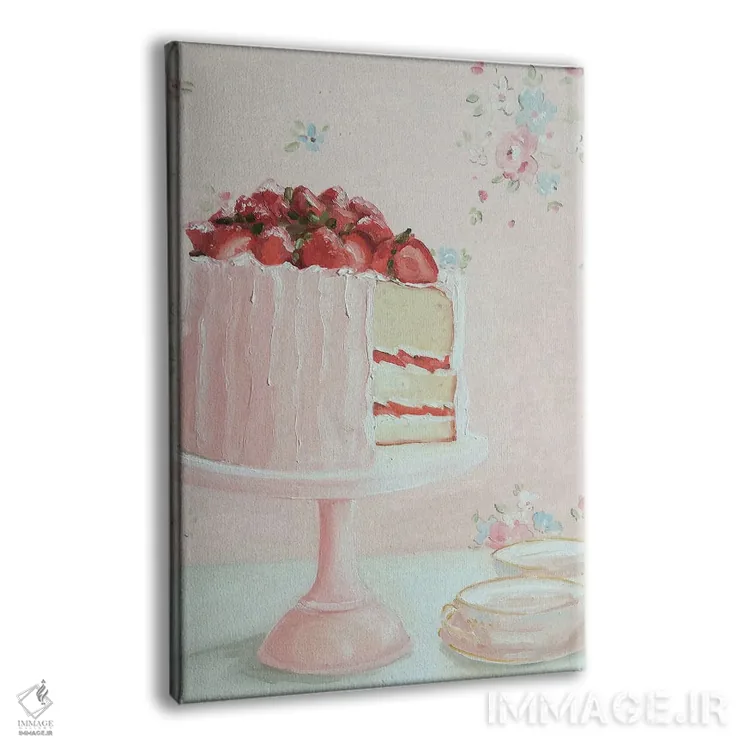 تابلو دکوراتیو بعدازظهر توت فرنگی اثر لیزا فینچ - نمای پرسپکتیو محصول